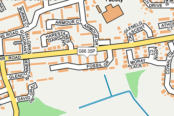 G66 3SP map - OS OpenMap – Local (Ordnance Survey)