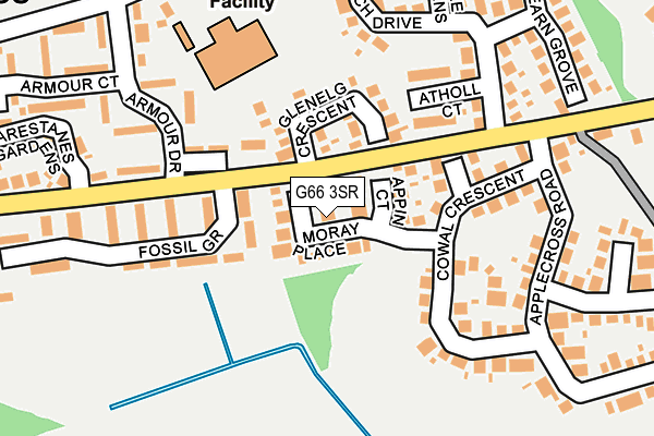 G66 3SR map - OS OpenMap – Local (Ordnance Survey)