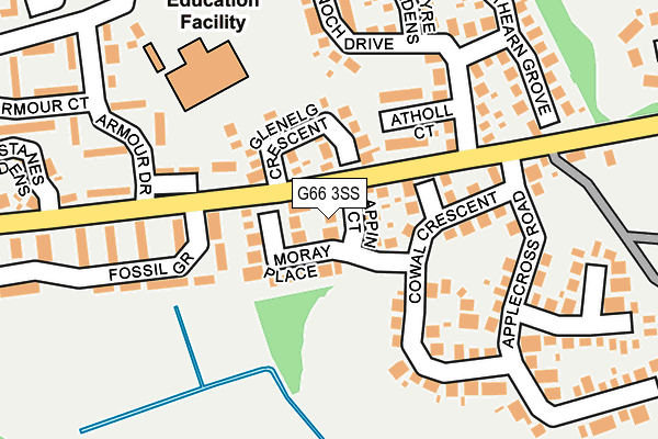 G66 3SS map - OS OpenMap – Local (Ordnance Survey)