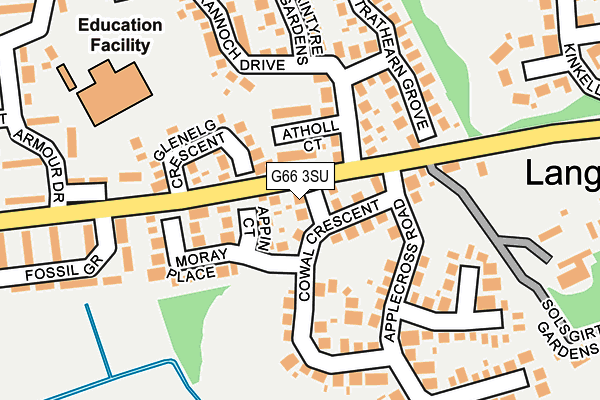 G66 3SU map - OS OpenMap – Local (Ordnance Survey)