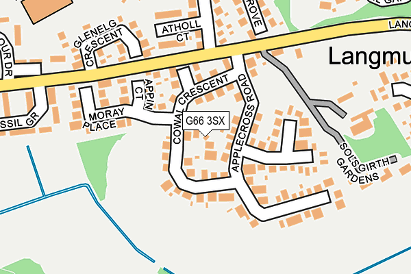 G66 3SX map - OS OpenMap – Local (Ordnance Survey)