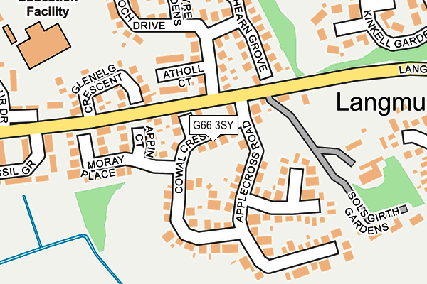 G66 3SY map - OS OpenMap – Local (Ordnance Survey)