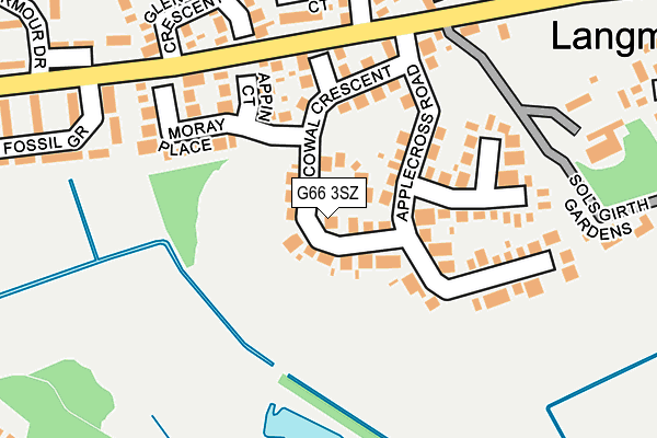 G66 3SZ map - OS OpenMap – Local (Ordnance Survey)
