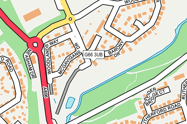 G66 3UB map - OS OpenMap – Local (Ordnance Survey)