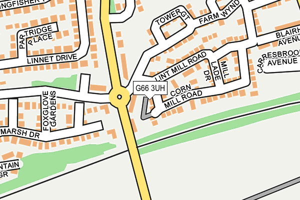 G66 3UH map - OS OpenMap – Local (Ordnance Survey)