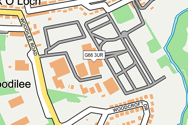 G66 3UR map - OS OpenMap – Local (Ordnance Survey)