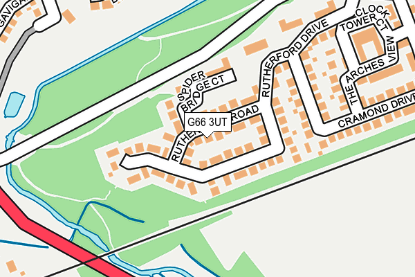 G66 3UT map - OS OpenMap – Local (Ordnance Survey)