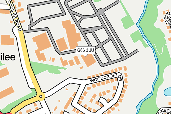 G66 3UU map - OS OpenMap – Local (Ordnance Survey)