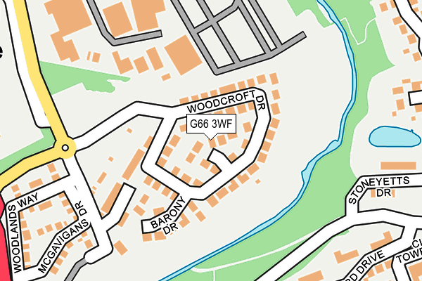 G66 3WF map - OS OpenMap – Local (Ordnance Survey)