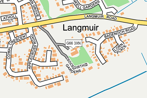 G66 3XN map - OS OpenMap – Local (Ordnance Survey)