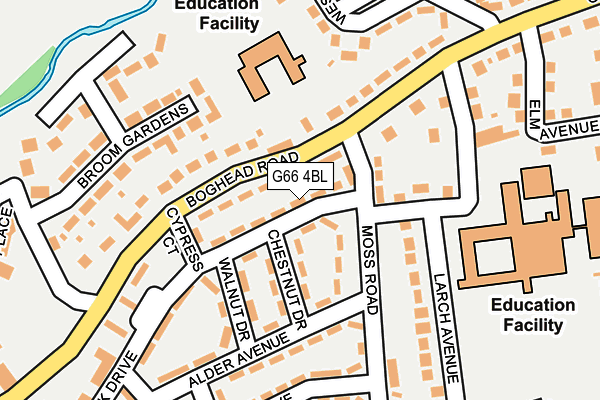 G66 4BL map - OS OpenMap – Local (Ordnance Survey)