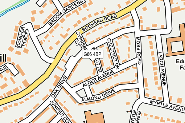 G66 4BP map - OS OpenMap – Local (Ordnance Survey)