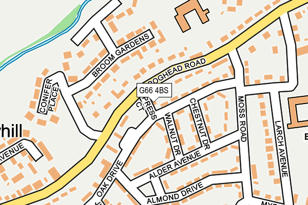 G66 4BS map - OS OpenMap – Local (Ordnance Survey)