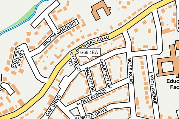 G66 4BW map - OS OpenMap – Local (Ordnance Survey)
