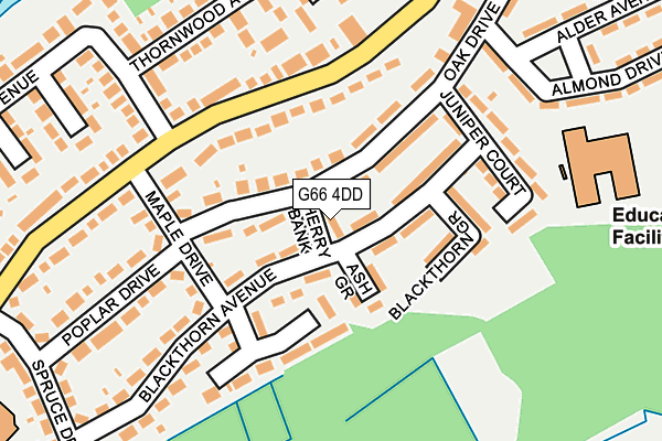 G66 4DD map - OS OpenMap – Local (Ordnance Survey)