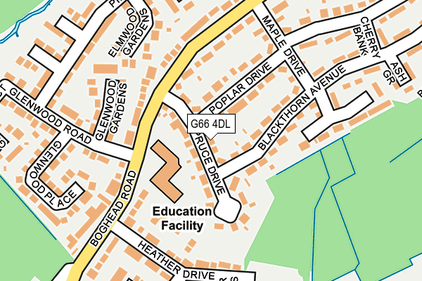G66 4DL map - OS OpenMap – Local (Ordnance Survey)