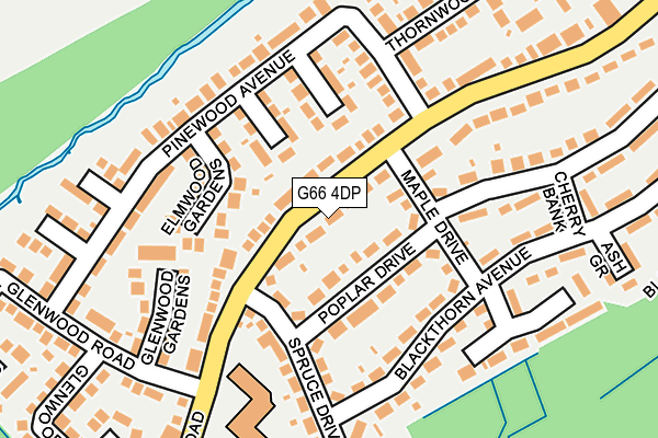 G66 4DP map - OS OpenMap – Local (Ordnance Survey)
