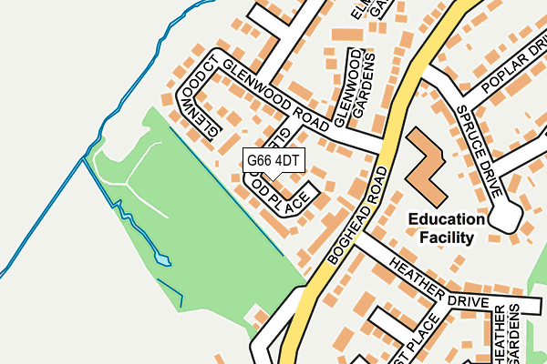 G66 4DT map - OS OpenMap – Local (Ordnance Survey)
