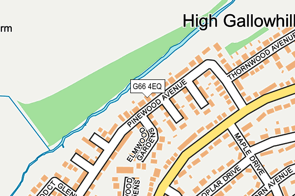G66 4EQ map - OS OpenMap – Local (Ordnance Survey)
