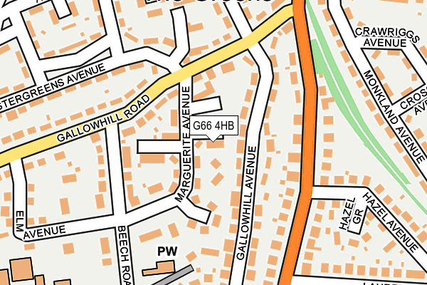 G66 4HB map - OS OpenMap – Local (Ordnance Survey)