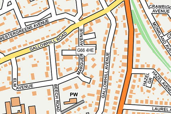 G66 4HE map - OS OpenMap – Local (Ordnance Survey)