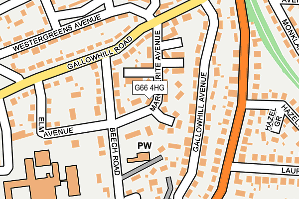 G66 4HG map - OS OpenMap – Local (Ordnance Survey)