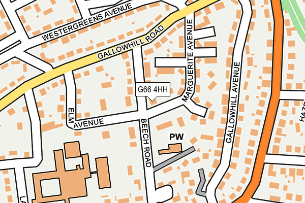 G66 4HH map - OS OpenMap – Local (Ordnance Survey)