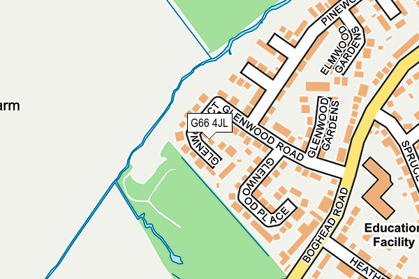 G66 4JL map - OS OpenMap – Local (Ordnance Survey)