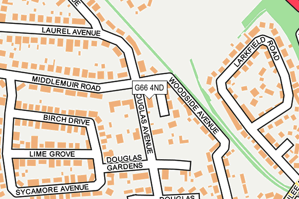 G66 4ND map - OS OpenMap – Local (Ordnance Survey)