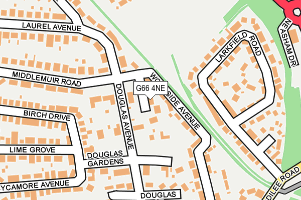 G66 4NE map - OS OpenMap – Local (Ordnance Survey)