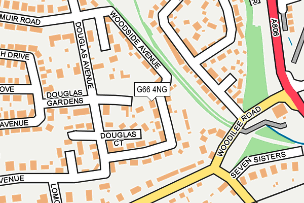 G66 4NG map - OS OpenMap – Local (Ordnance Survey)