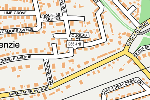G66 4NH map - OS OpenMap – Local (Ordnance Survey)