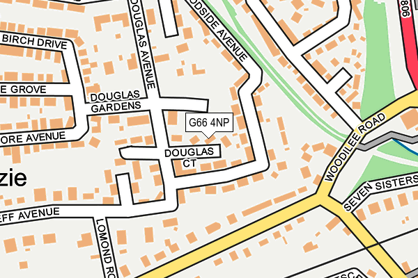 G66 4NP map - OS OpenMap – Local (Ordnance Survey)