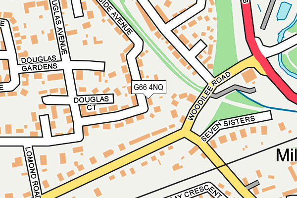 G66 4NQ map - OS OpenMap – Local (Ordnance Survey)