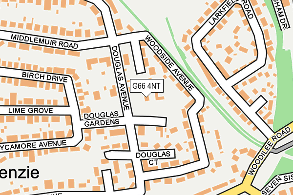 G66 4NT map - OS OpenMap – Local (Ordnance Survey)