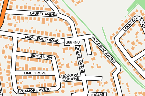 G66 4NU map - OS OpenMap – Local (Ordnance Survey)