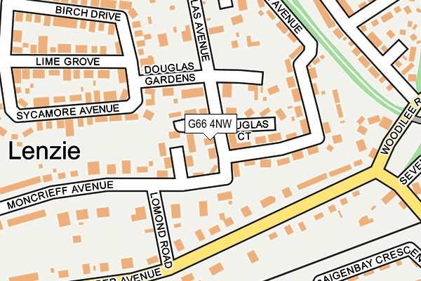 G66 4NW map - OS OpenMap – Local (Ordnance Survey)