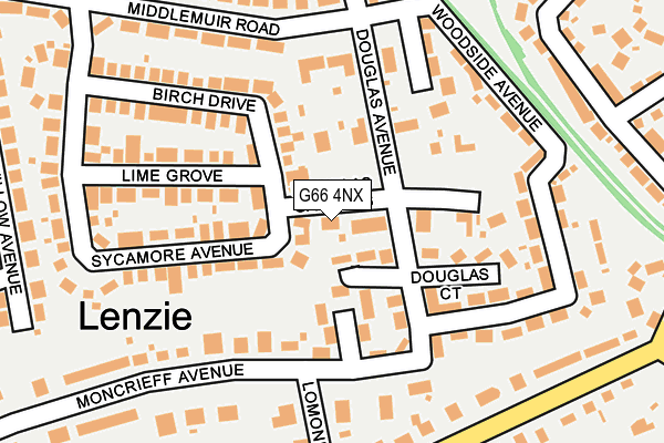 G66 4NX map - OS OpenMap – Local (Ordnance Survey)