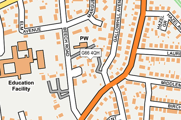 G66 4QH map - OS OpenMap – Local (Ordnance Survey)