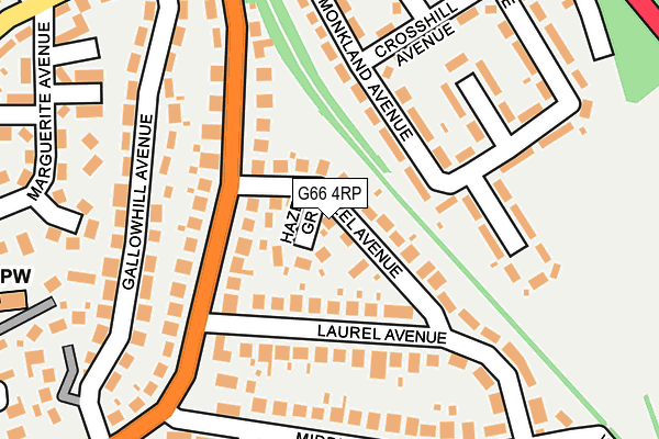 G66 4RP map - OS OpenMap – Local (Ordnance Survey)