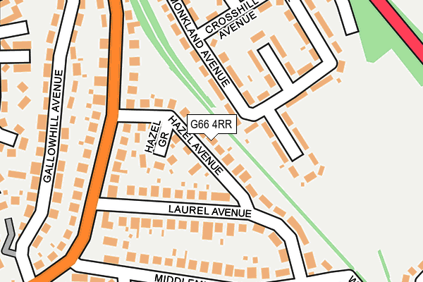 G66 4RR map - OS OpenMap – Local (Ordnance Survey)