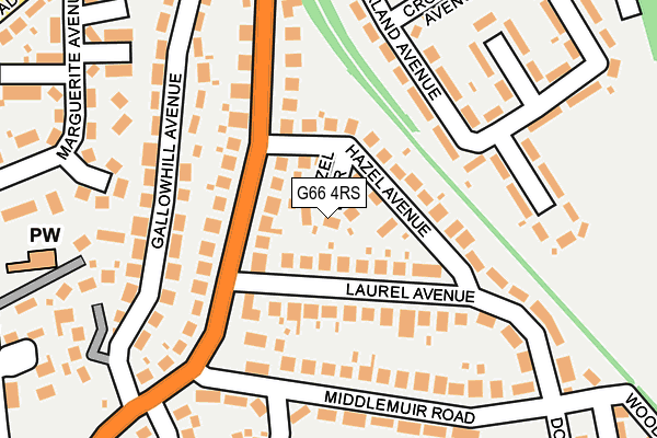 G66 4RS map - OS OpenMap – Local (Ordnance Survey)