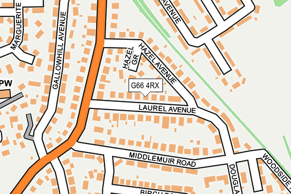 G66 4RX map - OS OpenMap – Local (Ordnance Survey)