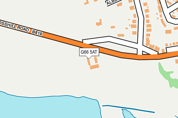 G66 5AT map - OS OpenMap – Local (Ordnance Survey)