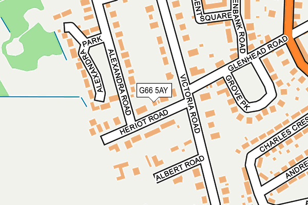 G66 5AY map - OS OpenMap – Local (Ordnance Survey)