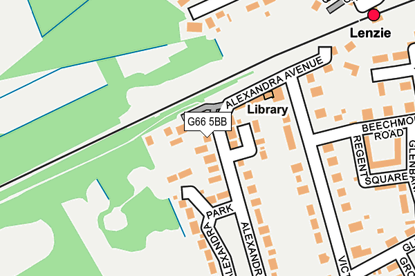 G66 5BB map - OS OpenMap – Local (Ordnance Survey)