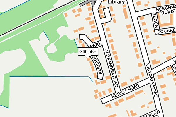 G66 5BH map - OS OpenMap – Local (Ordnance Survey)