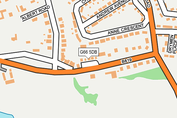 G66 5DB map - OS OpenMap – Local (Ordnance Survey)