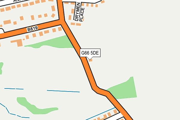 G66 5DE map - OS OpenMap – Local (Ordnance Survey)