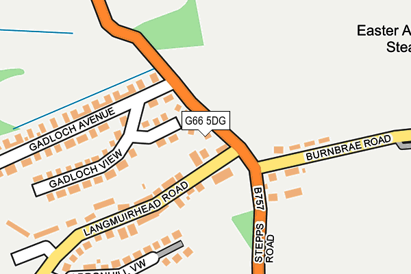 G66 5DG map - OS OpenMap – Local (Ordnance Survey)